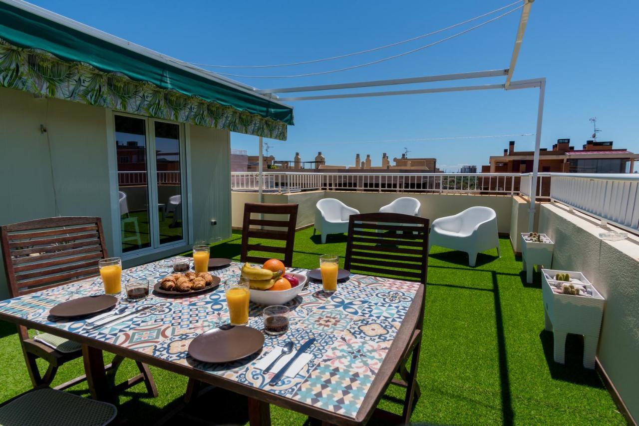 Duplex Penthouse With Terrace. Beach-Pool Canet d'En Berenguer Exteriör bild